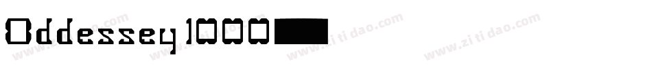 Oddessey 1000字体转换